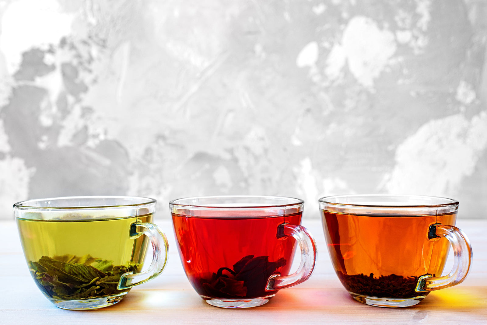 3 cups of tea, shop transparent tea cups