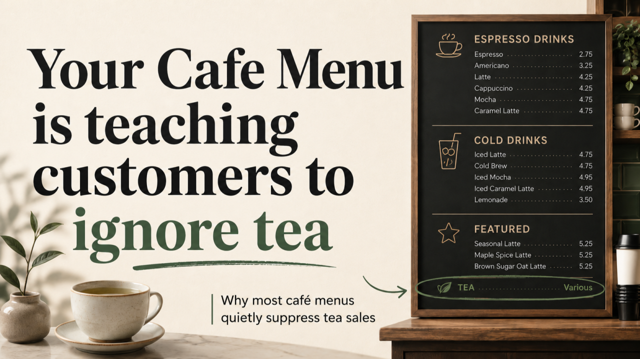 Your Cafe Menu Is Teaching Customers to Ignore Tea